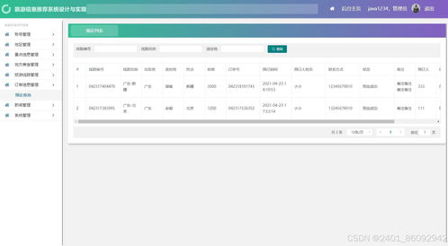 基于SpringBoot+Vue+ElementUI的智慧旅游信息推荐系统设计与实现全案